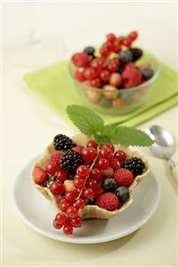 Tulipas de frutos del bosque. Receta disponible.