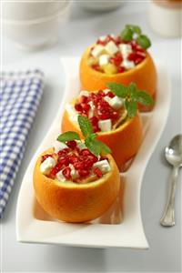 Naranjas rellenas. Receta disponible TR.