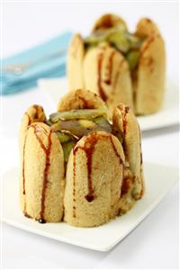 Charlotas de kiwi. Receta disponible TR