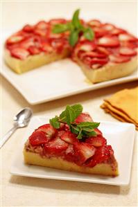Puding de fresas. Paso a paso disponible. Receta disponible.