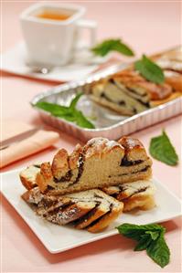 Trenza alemana con chocolate. Receta disponible TR