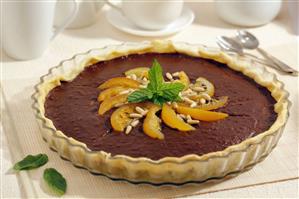 Tarta de chocolate a la naranja. Receta disponible.