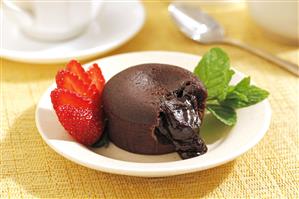 Coulant de chocolate. Receta disponible.