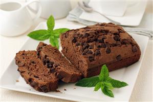 Bizcocho de chocolate. Receta disponible.