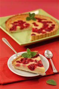 Tarta de cerezas. Receta disponible.