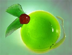 Gelatina de kiwi.                               