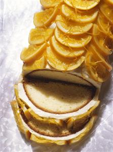 Orange sand cake