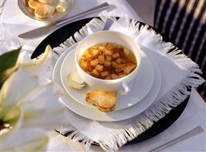 Bread Soup with Grisons jerked Beef; Heart-shaped Toast (2)