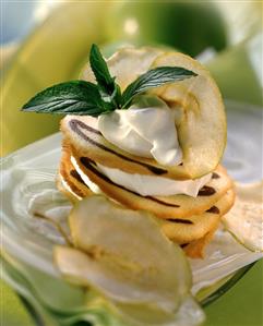 Apple and cream tower (4)