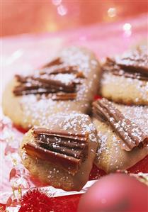 Heart-shaped chocolate gingerbread