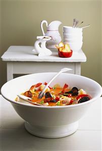 Cacciucco alla livornese (mixed fish stew, Italy)