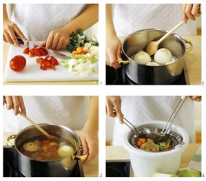Making vegetable broth
