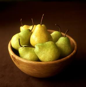 Pears in a bowl