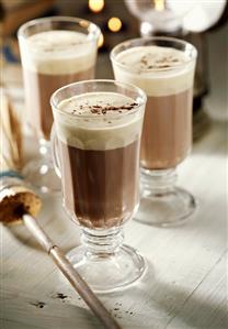 Zurich-style drinking chocolate (hot chocolate with egg yolk)