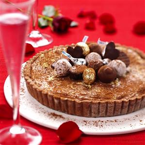 Chocolate cake for Valentine's Day