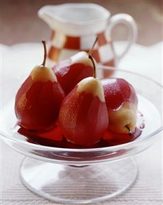 Pears in wine syrup from Switzerland