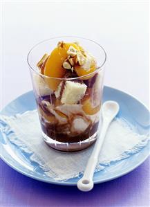 Peach trifle