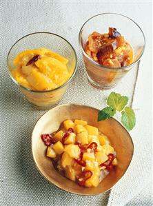Mango chutney, tomato chutney, lemon pickles