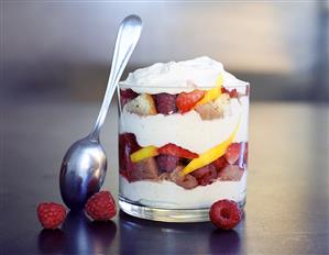 Layered fruit dessert