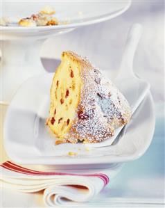 Apple cinnamon cake with cranberries