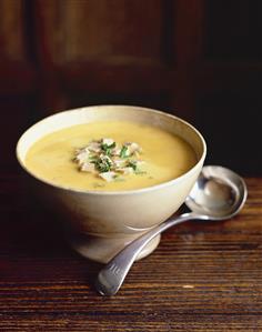 Pheasant and chestnut soup