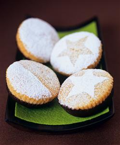 Four chocolate orange sponge biscuits
