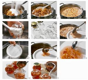 Making plum jam