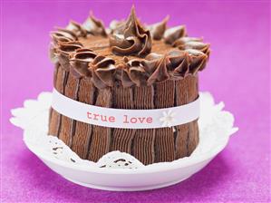 Chocolate cake for Valentine's Day