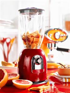 Kitchen scene with liquidiser and grapefruits