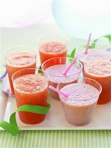 Assorted smoothies