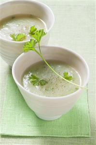 Cream of kohlrabi soup