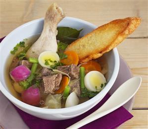 Petite marmite (Beef, chicken & vegetables in broth, France)