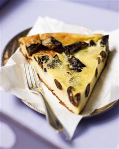 A piece of prune tart