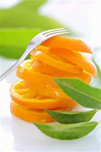 Tower of dried orange slices