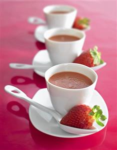 Gazpacho with strawberries