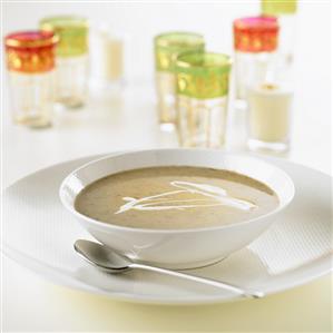 Cream soup with sour cream