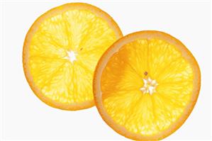 Two orange slices