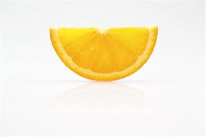 Half a slice of orange