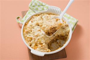 Vegetable bolognese bake made with spaetzle (noodles)