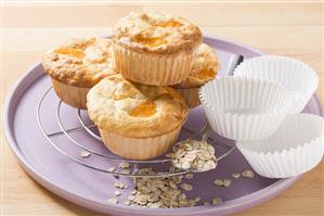 Fruity oat muffins