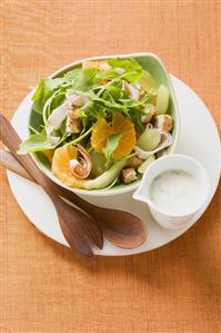 Rocket salad with mandarin oranges