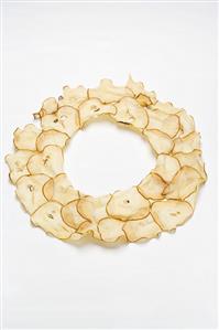 Ring of dried pear slices