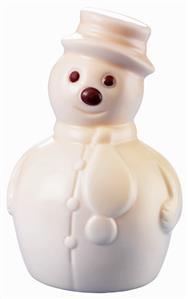 White chocolate snowman