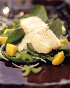 Chilean Sea Bass on a Bed of Greens