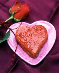 Blood orange savarin for Valentine's Day