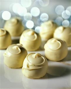 White chocolate truffles