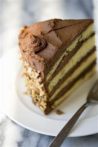 Yellow Layer Cake with Chocolate Frosting