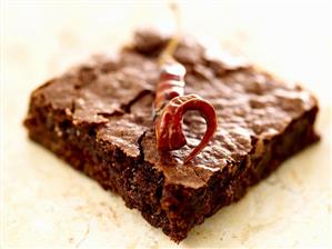 A Fudge Brownie with Dried Chili