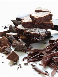 Chocolate Assortment with Curls, Shavings, Chunks and Brownies