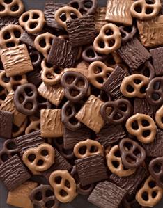 Milk and Dark Chocolate Covered Pretzels and Grapham Crackers